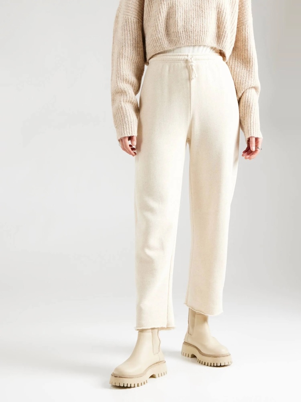 American Vintage Itonay Joggers - Melange  Ecru